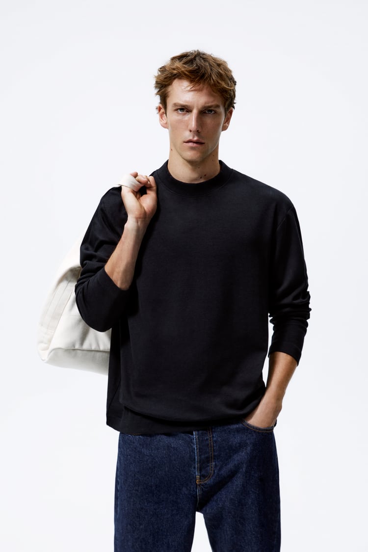 RIB NECK T-SHIRT - Image 2